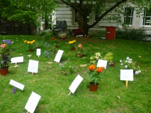 Poetry flower bed, Postman's Park